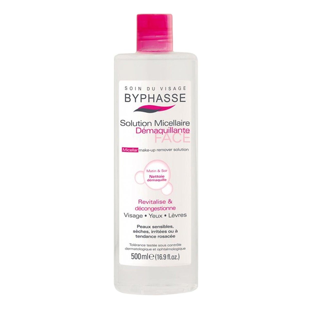 Nước Tẩy Trang Cho Mọi Loại Da Byphasse Solution Micerallaire Face 500ml