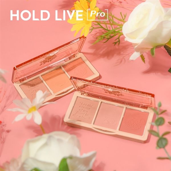  Bảng Má Hồng 3 Màu HOLD LIVE Secret Garden Blush 