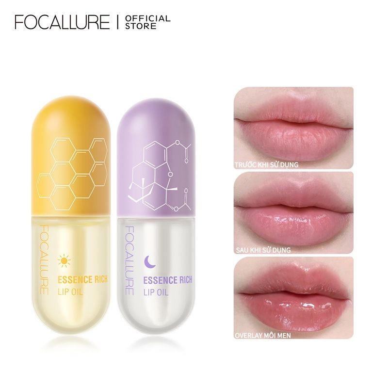  Dầu Dưỡng Môi Chiết Xuất Mật Ong Cấp Ẩm, Làm Hồng Môi FOCALLURE Essence Rich Lip Oil | FA330 