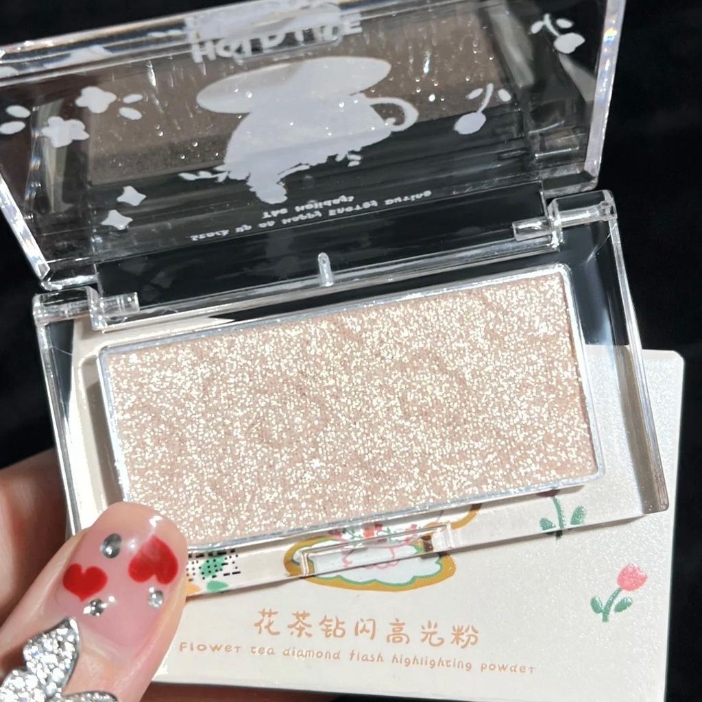 Phấn Bắt Sáng Nhũ Lấp Lánh HOLD LIVE Flower Tea Diamond Flash