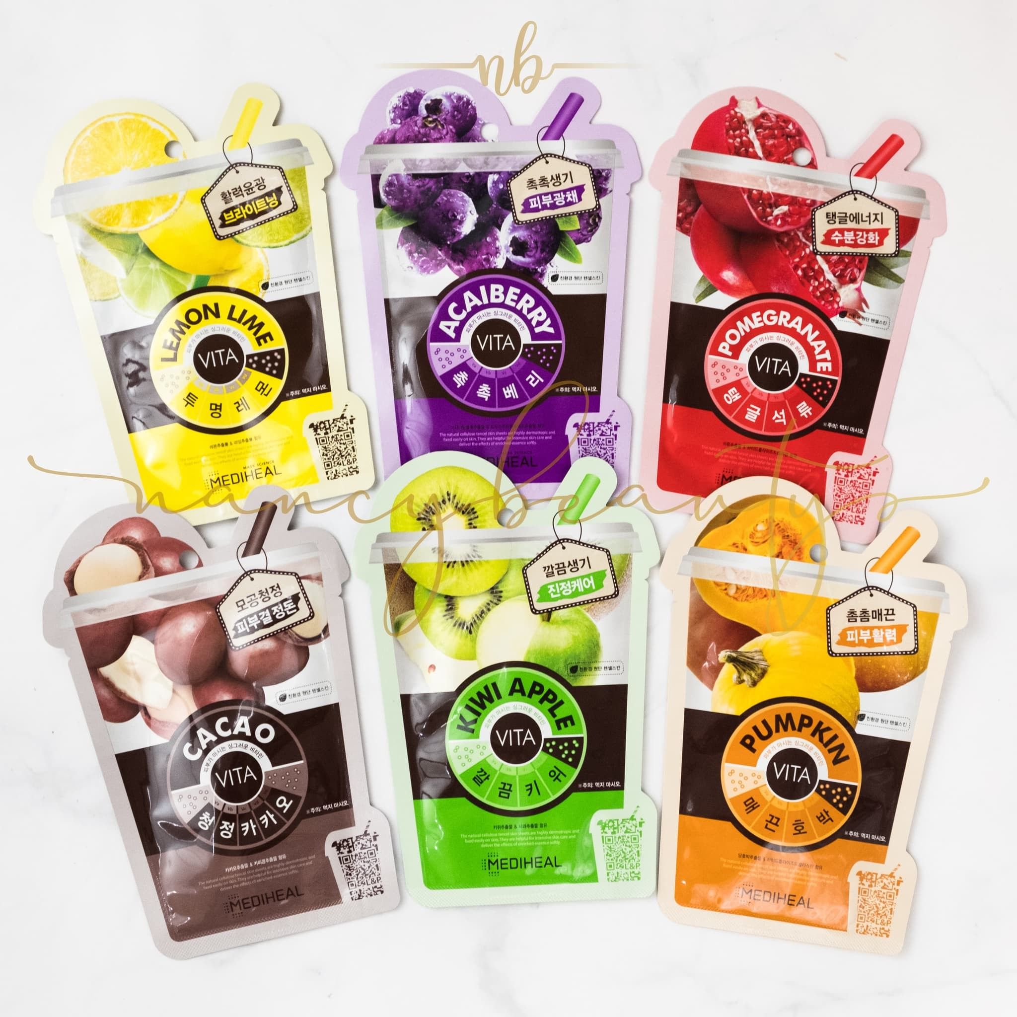 Mặt Nạ Chiết Xuất Từ Hoa Quả Mediheal Vita Mask