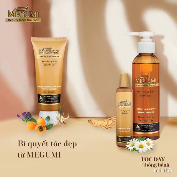 Bộ Chăm Sóc Tóc Megumi Anti Aging
