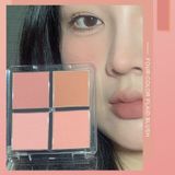  Bảng Phấn Má Hồng 4 Ô GOGO TALES Soft Mist Naked Feeling Blush 