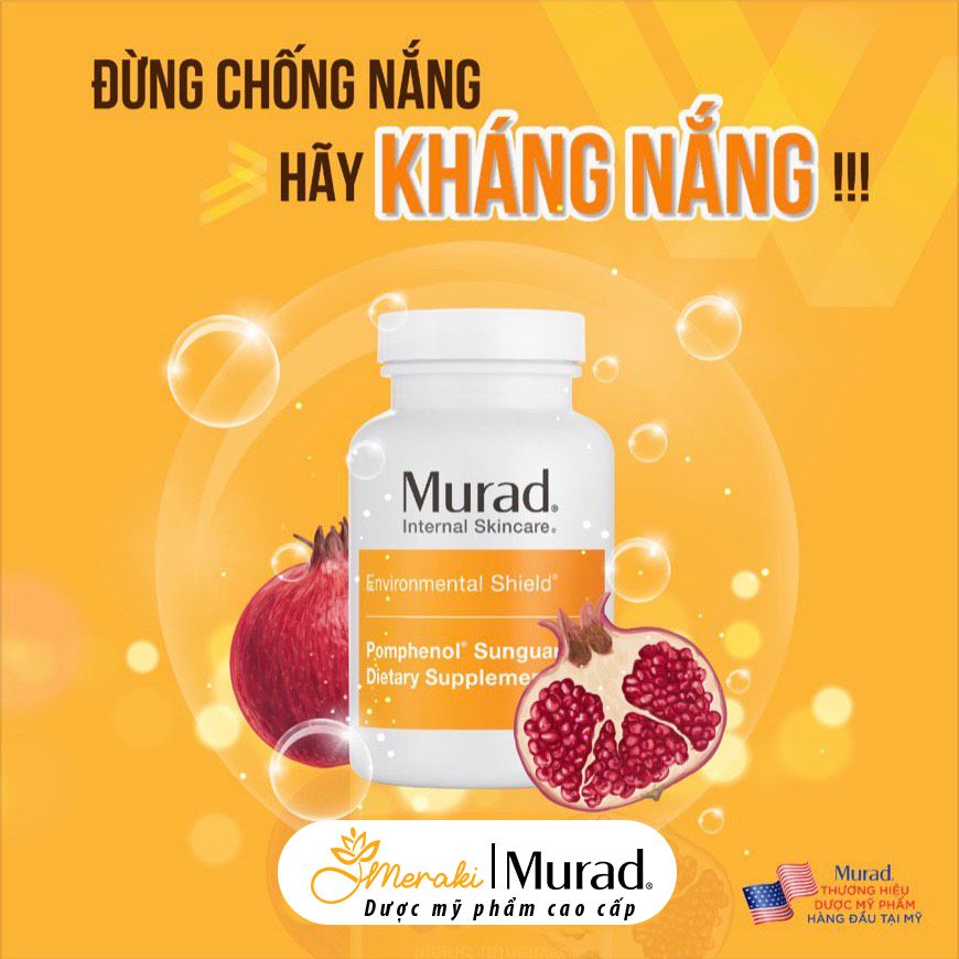  Viên Uống Chống Nắng Bảo Vệ Da MURAD Environmental Shield Pomphenol Sunguard Dietary Supplement - 60 viên 