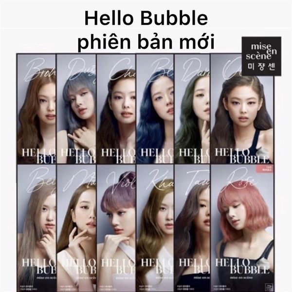  Thuốc Gội Nhuộm Tóc Dạng Bọt Mise en scène Hello Bubble Foam Color 