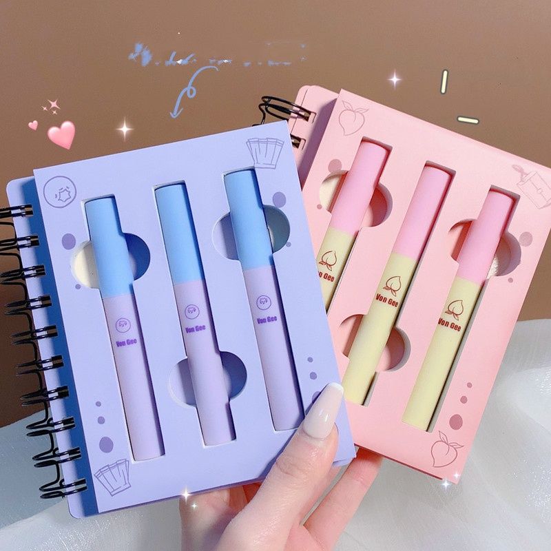  Set 3 Son Kem Lì Notebook Bé Gái VON GEE Nội Địa Trung 