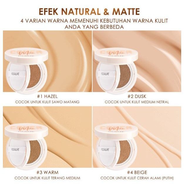  Phấn Nước Che Phủ Kiềm Dầu FOCALLURE Covermax Longlasting Cushion Foundation 