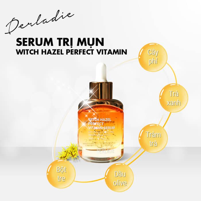 Tinh Chất Trị Mụn Derladie Witch Hazel Perfect Vitamin Serum (35ml)