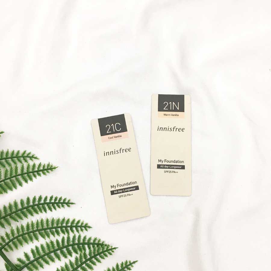  Sample Kem Nền Innisfree My Foundation All Day Long Wear SPF25/PA++ 