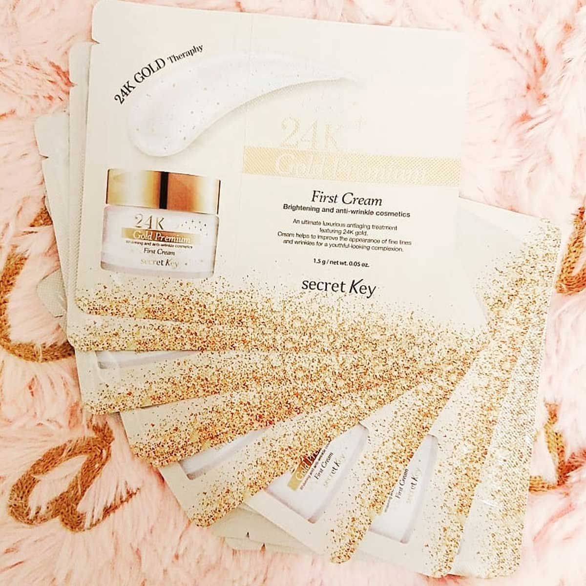 Sample Kem Dưỡng Da Secret Key 24K Gold Premium First Cream 1ml