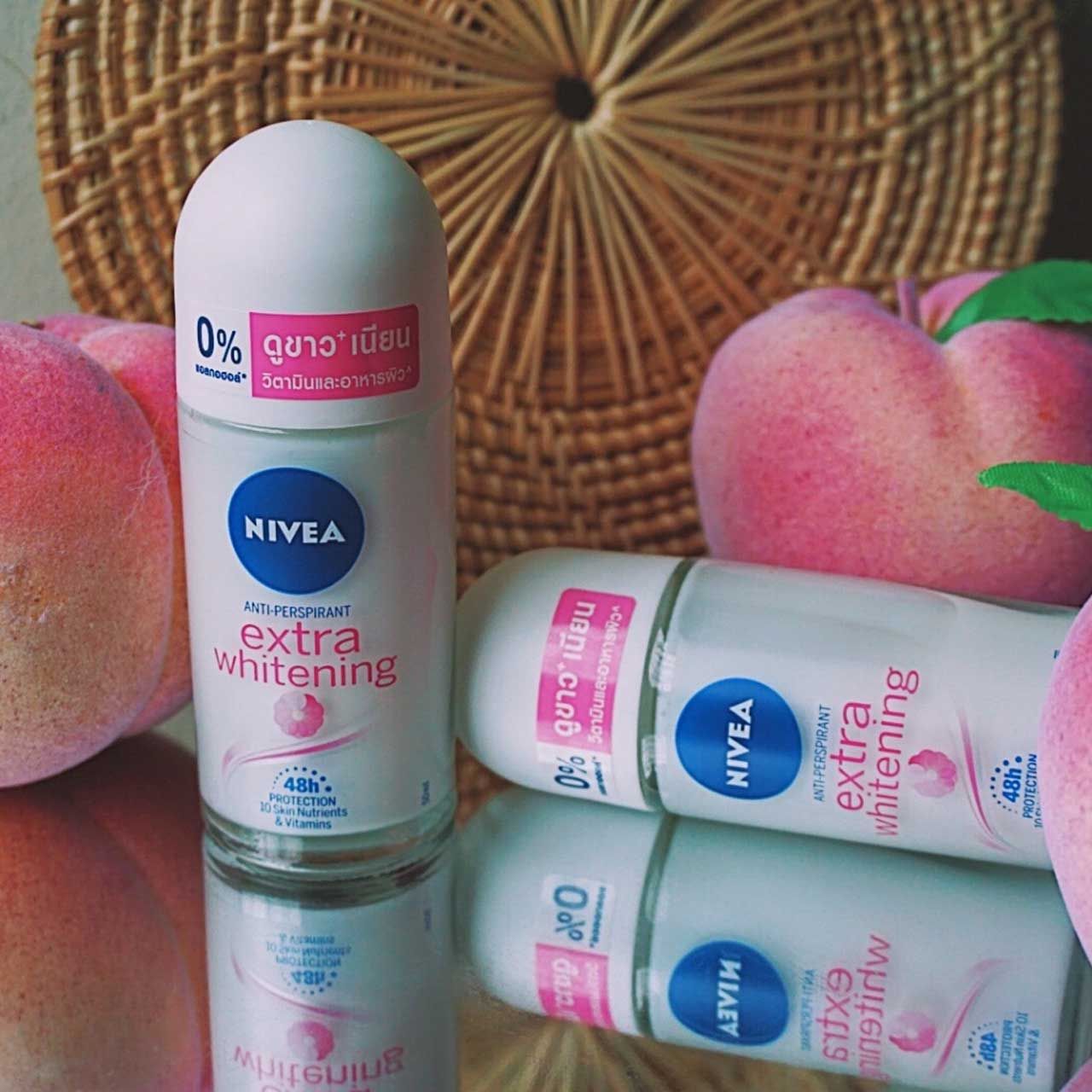 Lăn Ngăn Mùi NIVEA Extra Whitening Roll on Trắng Mịn (50ml)
