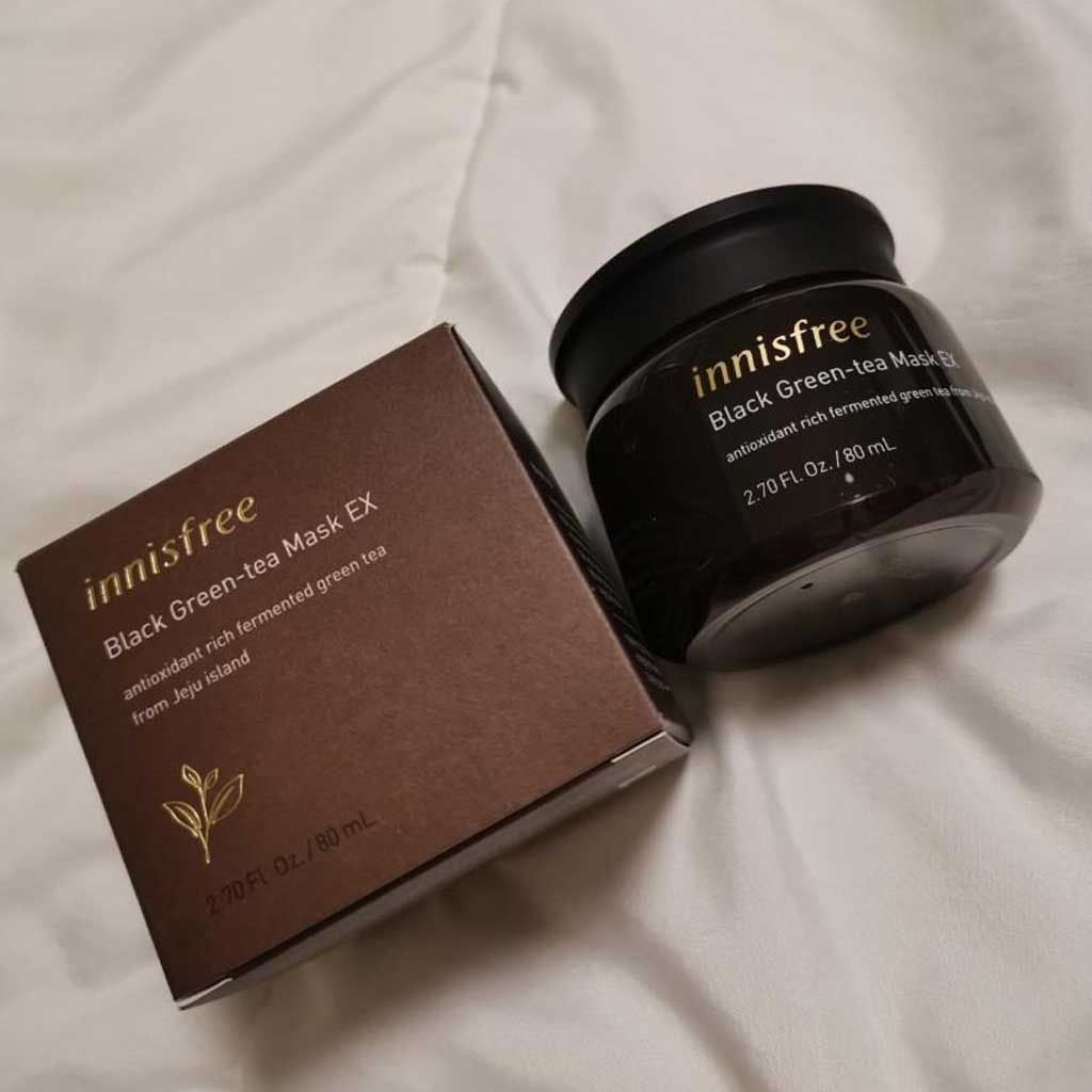 Mặt Nạ Trà Xanh Đen Innisfree Black Green Tea Mask EX