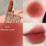  (Đủ Màu) Son Thỏi Siêu Lì 3CE Soft Matte Lipstick Vỏ Trong Suốt 