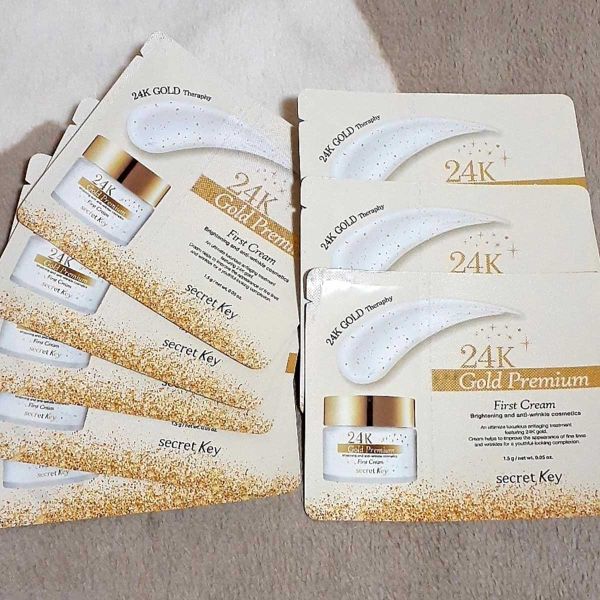  Sample Kem Dưỡng Da Secret Key 24K Gold Premium First Cream 1ml 