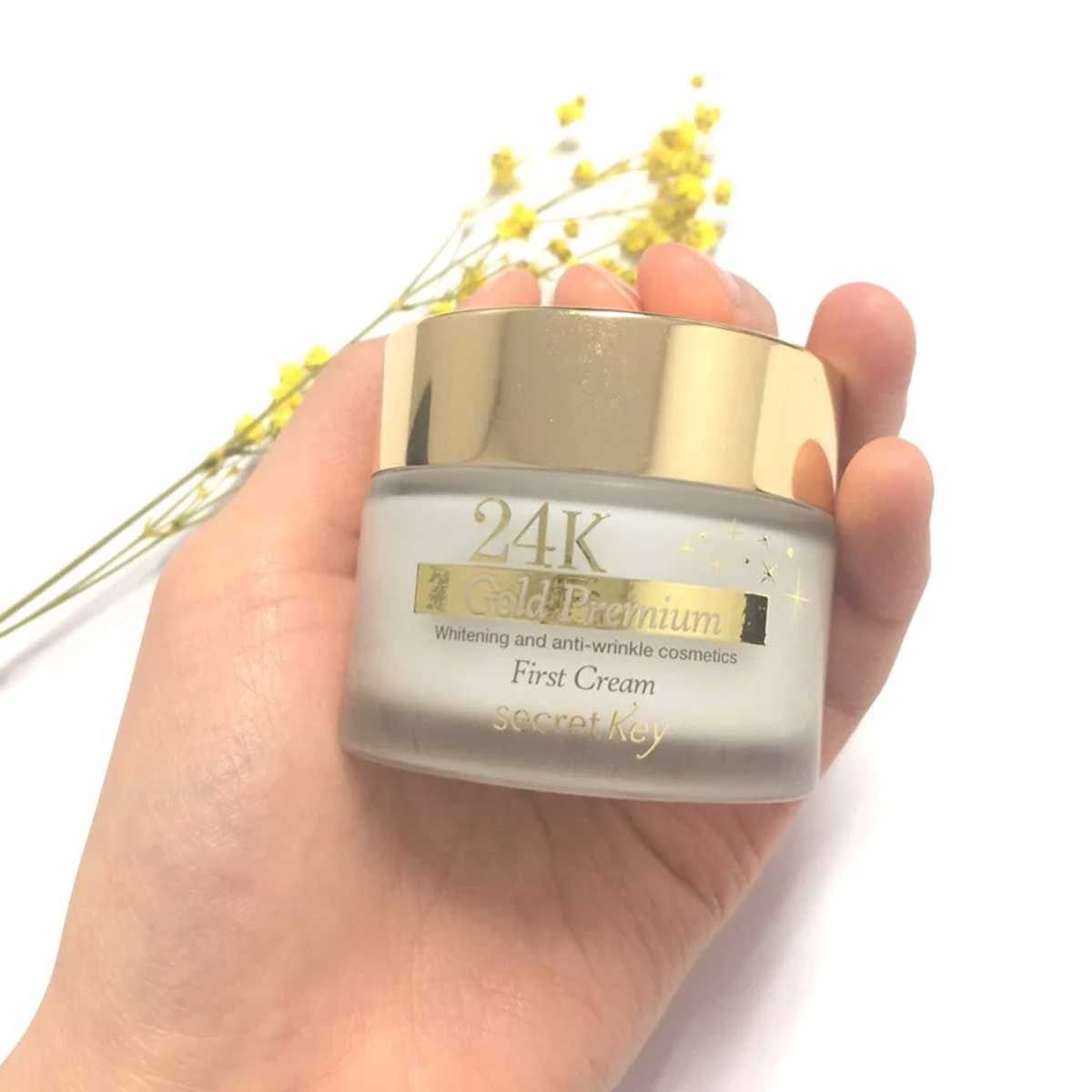 Sample Kem Dưỡng Da Secret Key 24K Gold Premium First Cream 1ml
