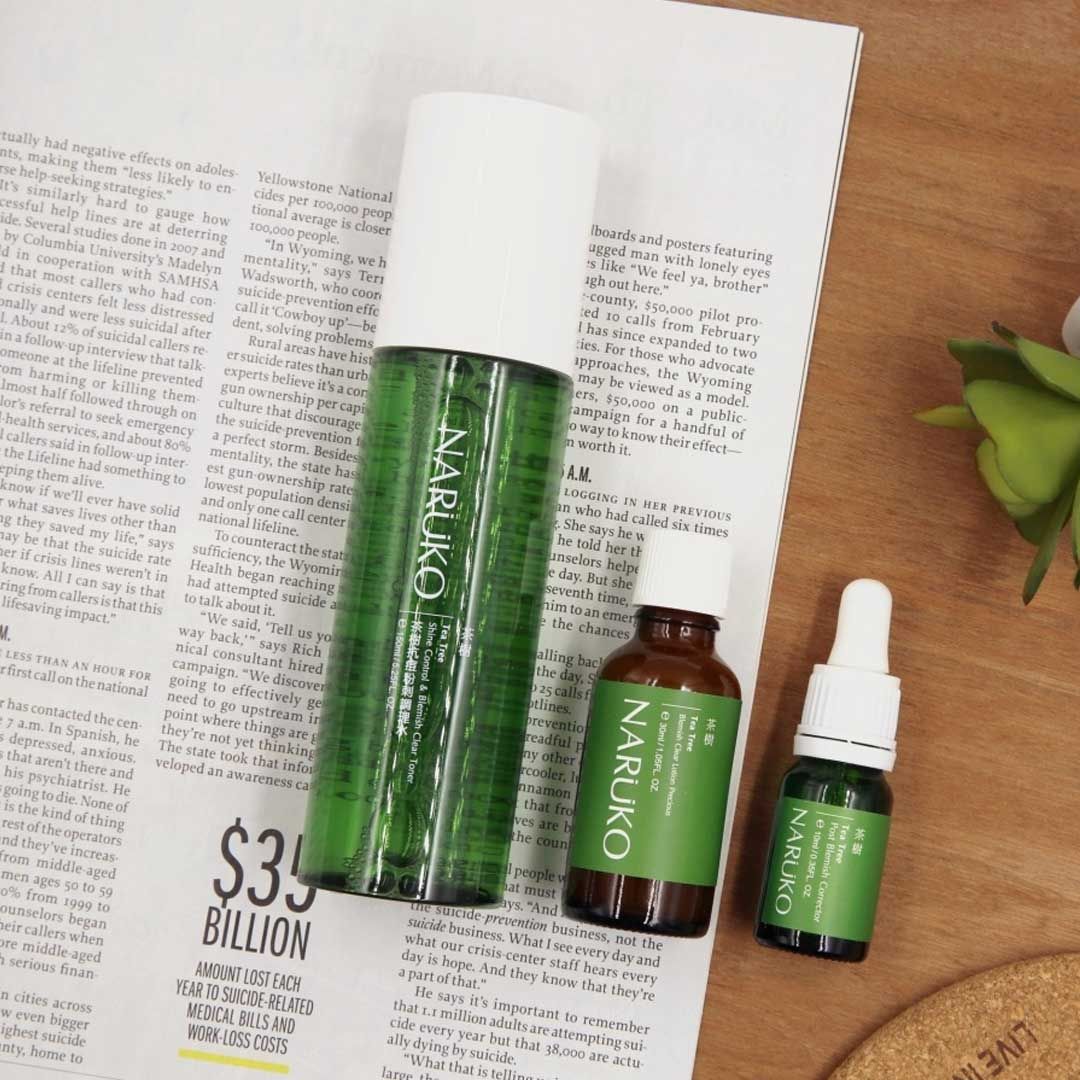 Nước Hoa Hồng Naruko Tea Tree Shine Control & Blemish Clear Toner 150ml