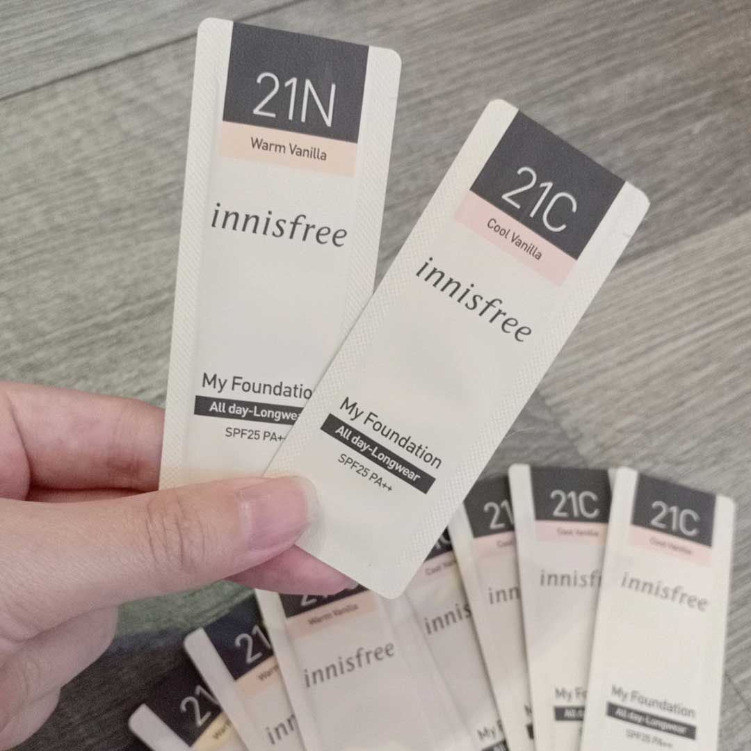 Sample Kem Nền Innisfree My Foundation All Day Long Wear SPF25/PA++