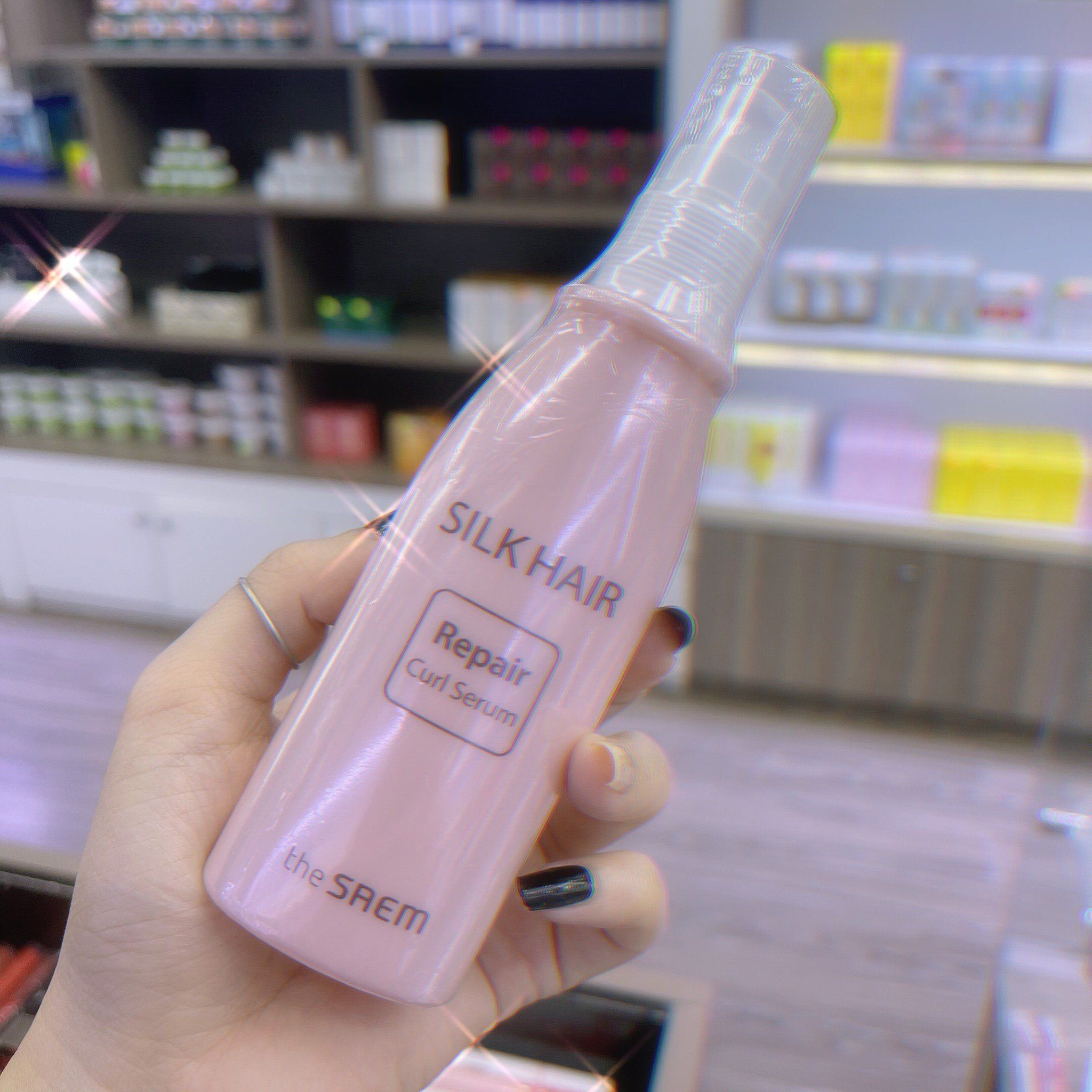 Tinh Chất Phục Hồi Tóc The Saem Silk Hair Repair Curl Serum 80ml