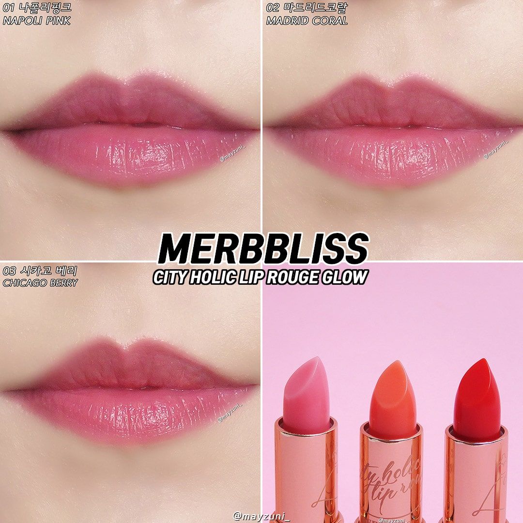  Son Merbliss City Holic Lip Rouge Glow 