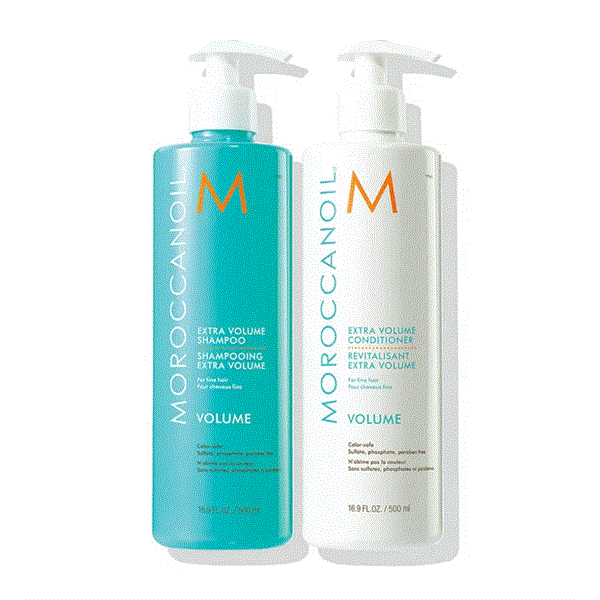  Bộ Dầu Gội Xả Tăng Phồng Moroccanoil Volume & Shine 500ml - Tặng Kém 1 Dưỡng Tóc 50ml 