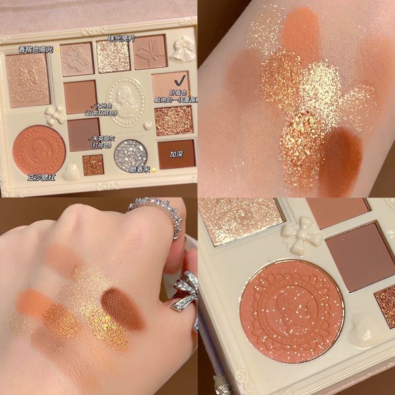 Bảng Màu Mắt 12 Ô Vũ Trụ Thiên Thần MUGE LEEN Western Antigues Eye Shadow