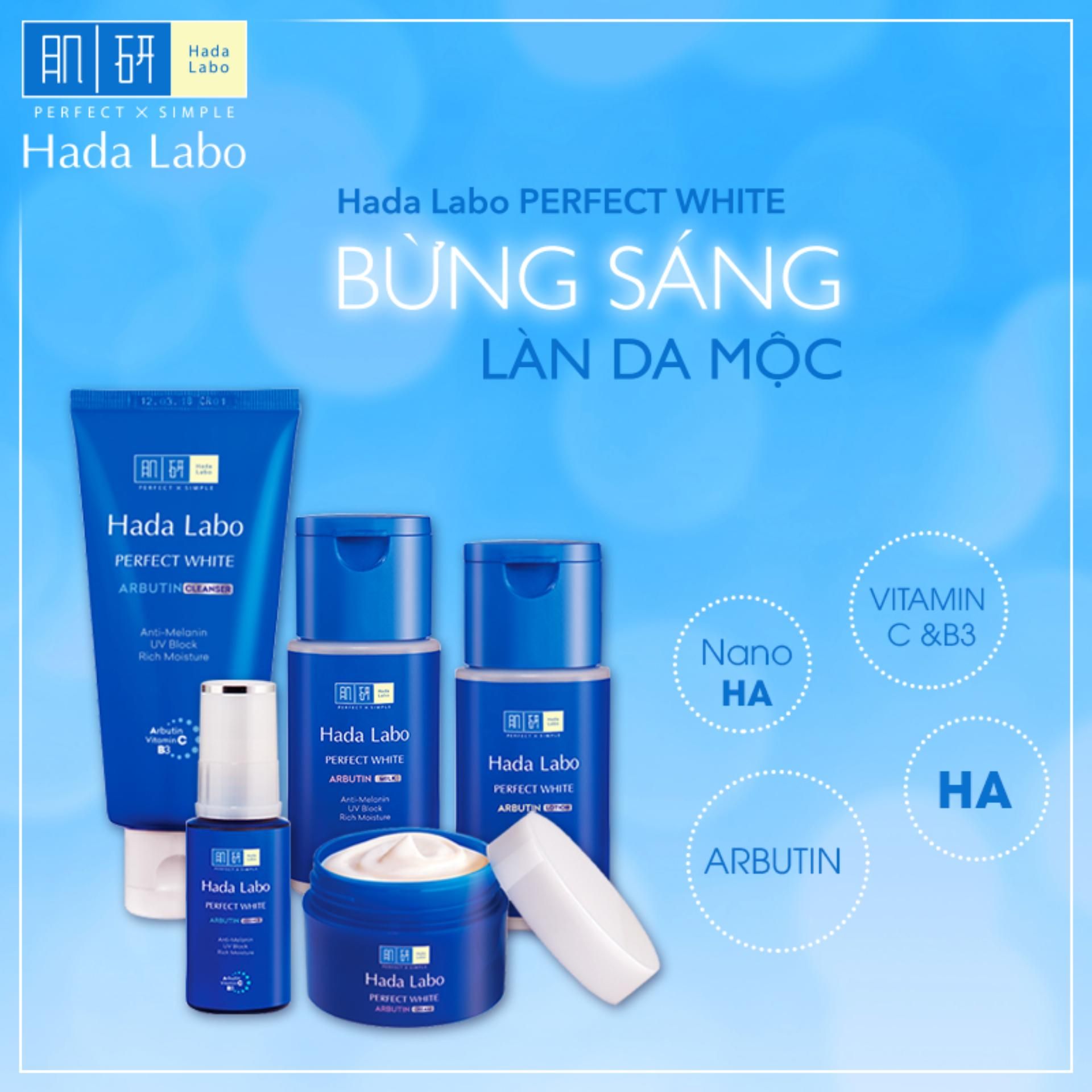 Kem Dưỡng Trắng Da Chuyên Sâu Hada Labo Perfect White Cream