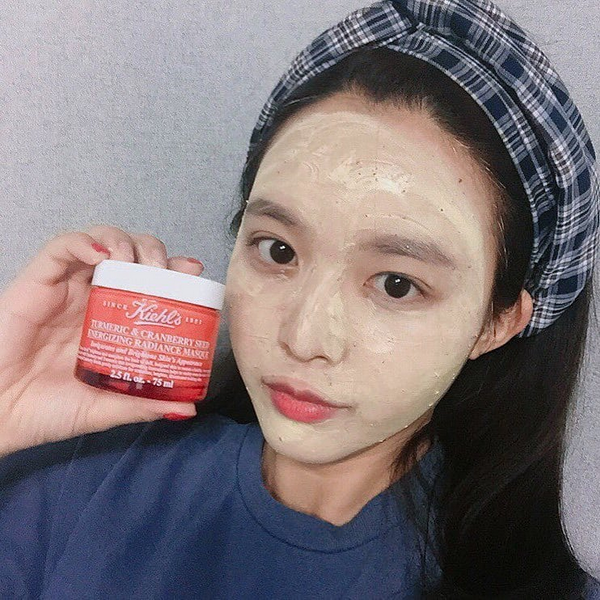 Mặt Nạ Nghệ Việt Quất Kiehl's Turmeric & Cranberry Seed Energizing Radiance Masque Minisize - 14ml