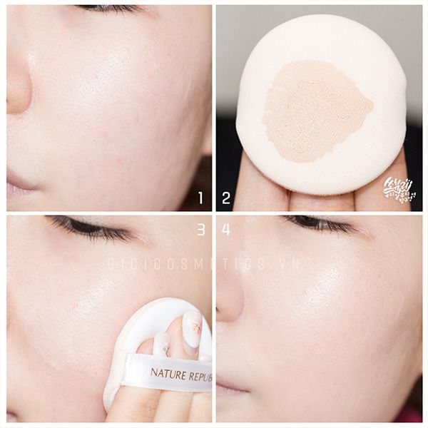 Kem Chống Nắng Nature Republic California Aloe Ice Puff Sun Spf 50