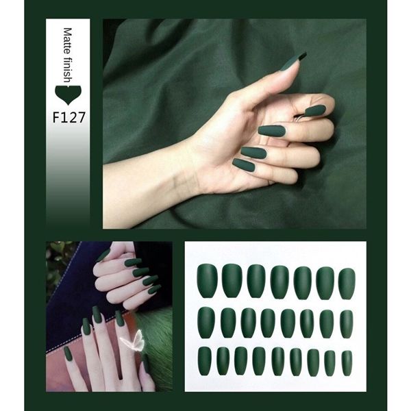 (Update Liên Tục) Set 24 Móng Tay Giả Nails Box Kèm Keo Dán Nội Đia Trung
