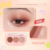  Bảng Phấn Mắt 3 Màu Tiện Lợi Lâu Trôi PINKFLASH 3 Pan Eyeshadow | PF-E23 