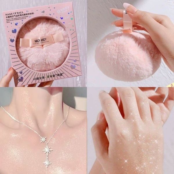  Bông Phấn Bắt Sáng Kim Tuyến MACK ANDY Powder Make Up Ball 