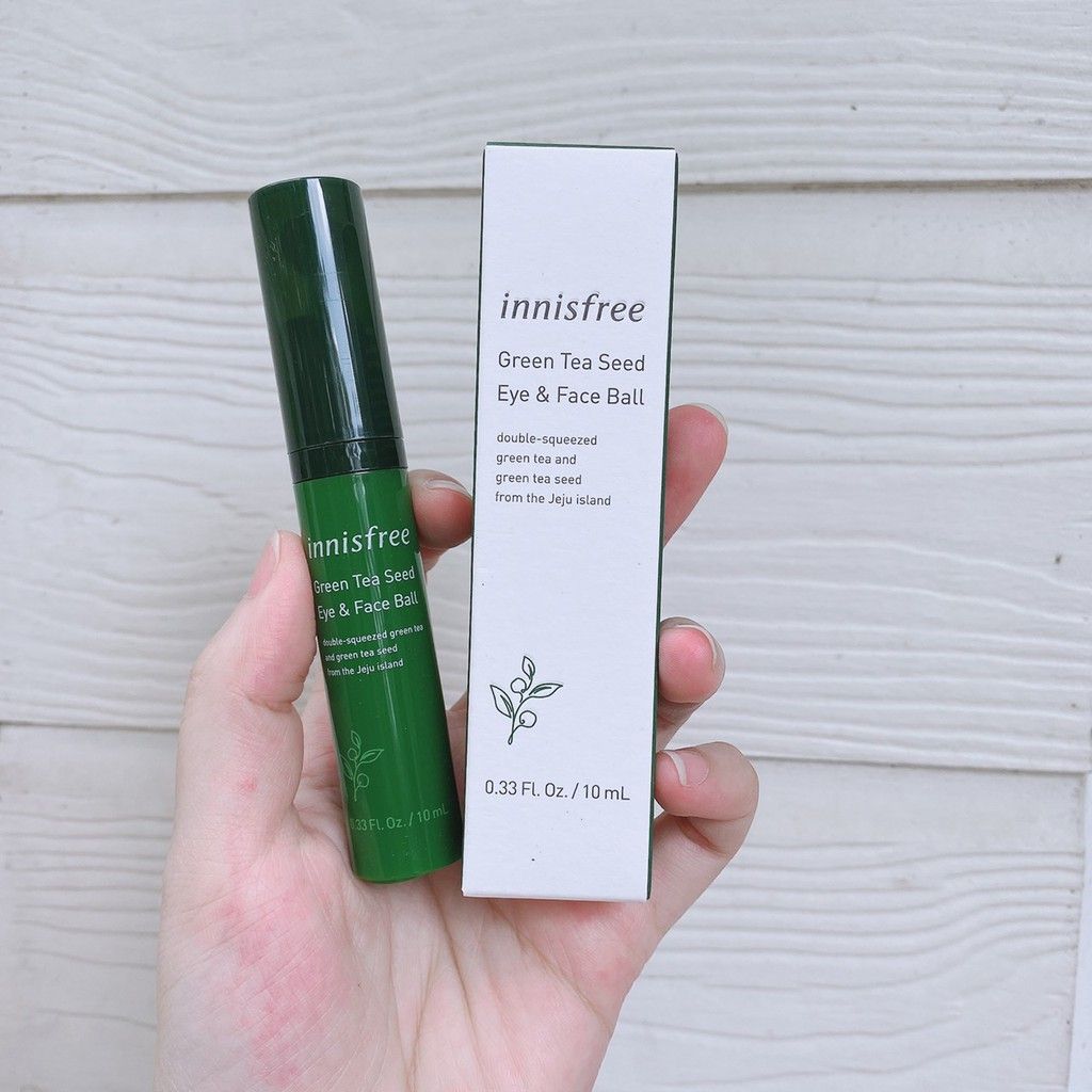  Thanh Lăn Dưỡng Da Vùng Mắt INNISFREE Green Tea Seed Eye & Face Ball 10ml 