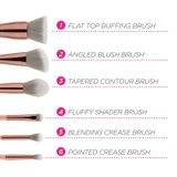  Bộ Cọ 6 Cây Kèm Túi BH COSMETICS Petite Chic 6 Piece Mini Brush Set With Bag 