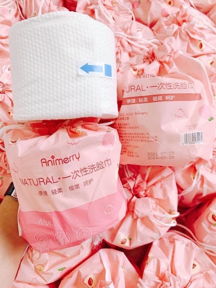  Khăn Tẩy Trang Cotton Đa Năng An Toàn Cho Da ANIMERRY NỘI ĐỊA TRUNG 