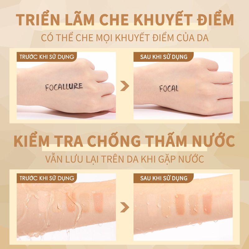 Bảng Che Khuyết Điểm 5 trong 1 FOCALLURE All In One Concealer Palette 01 | FA299