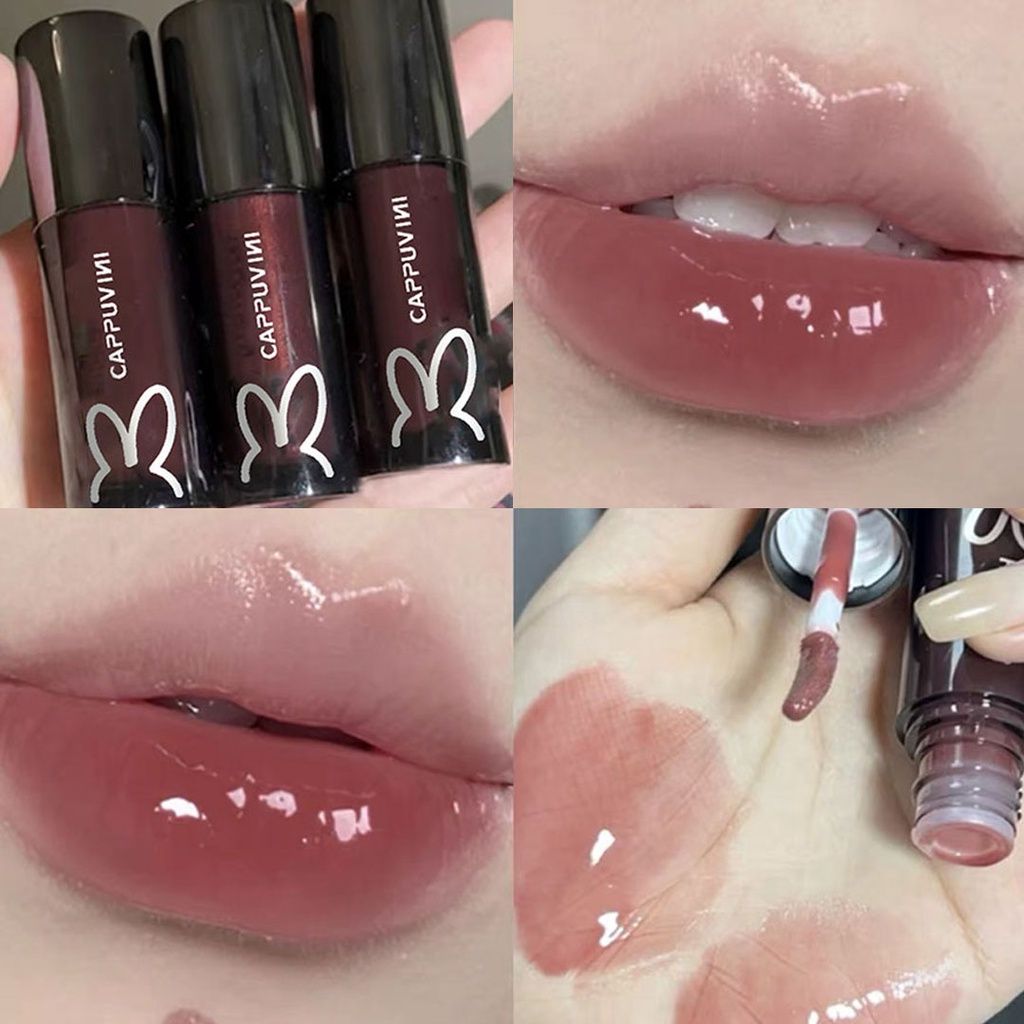 Son Tint Bóng Thỏ Đen Hồng CAPPUVINI Clarinet Lip Gloss