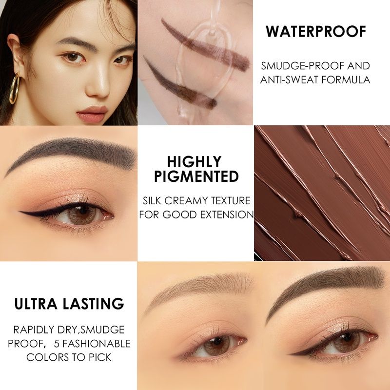 (Kèm Cọ) Gel Eyeliner Bền Màu Không Trôi FOCALLURE Stay Max Smooth Eyeliner Gel | FA-135