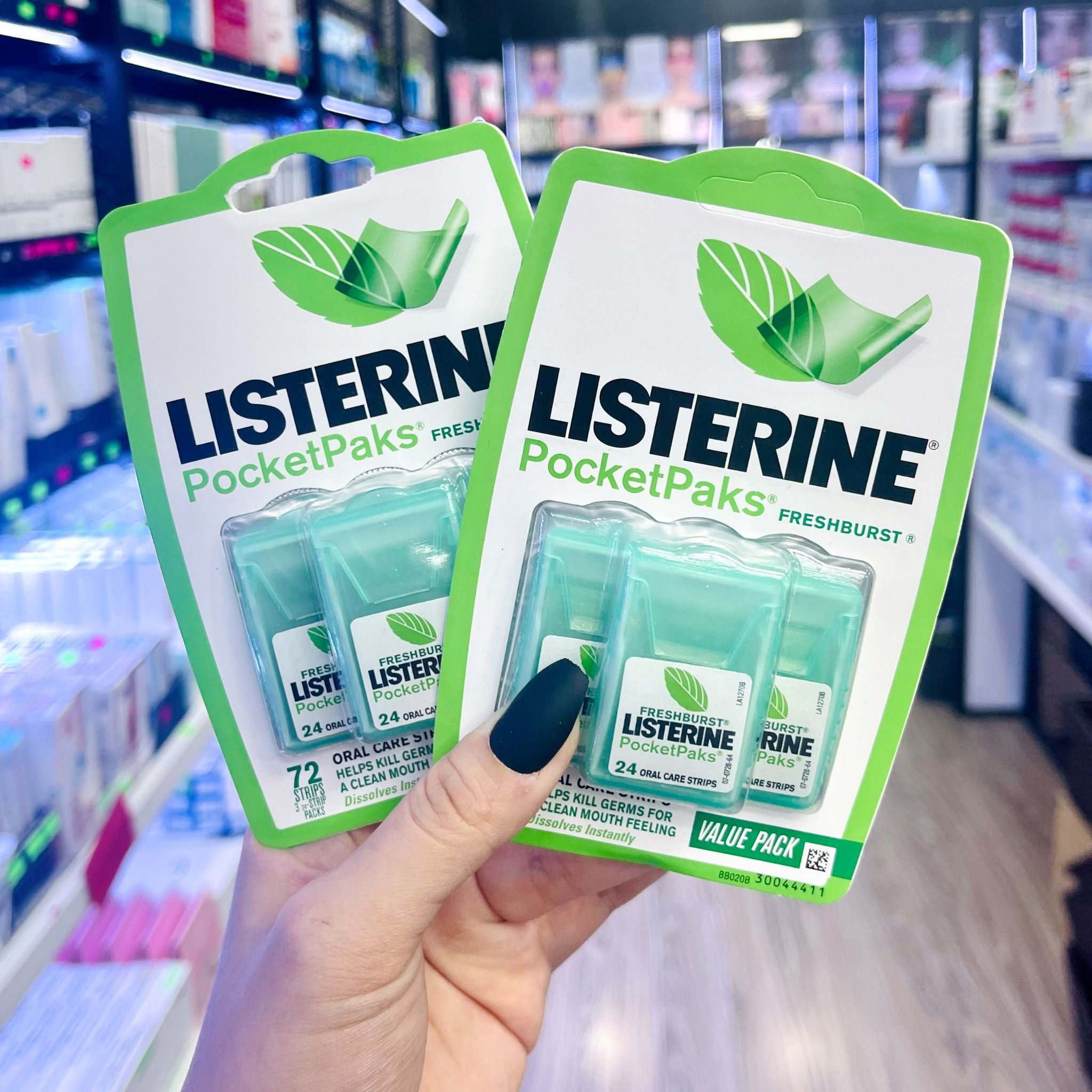  Miếng Ngậm Thơm Miệng LISTERINE Pocketpaks – Loại 3 vỉ X 24 Miếng 