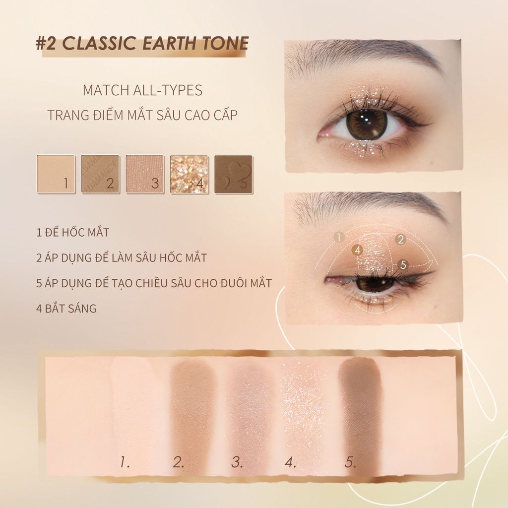 Bảng Phấn Mắt 5 Màu Bền Màu Lâu Trôi FOCALLURE Five Shades Eyeshadow Palette | FA354