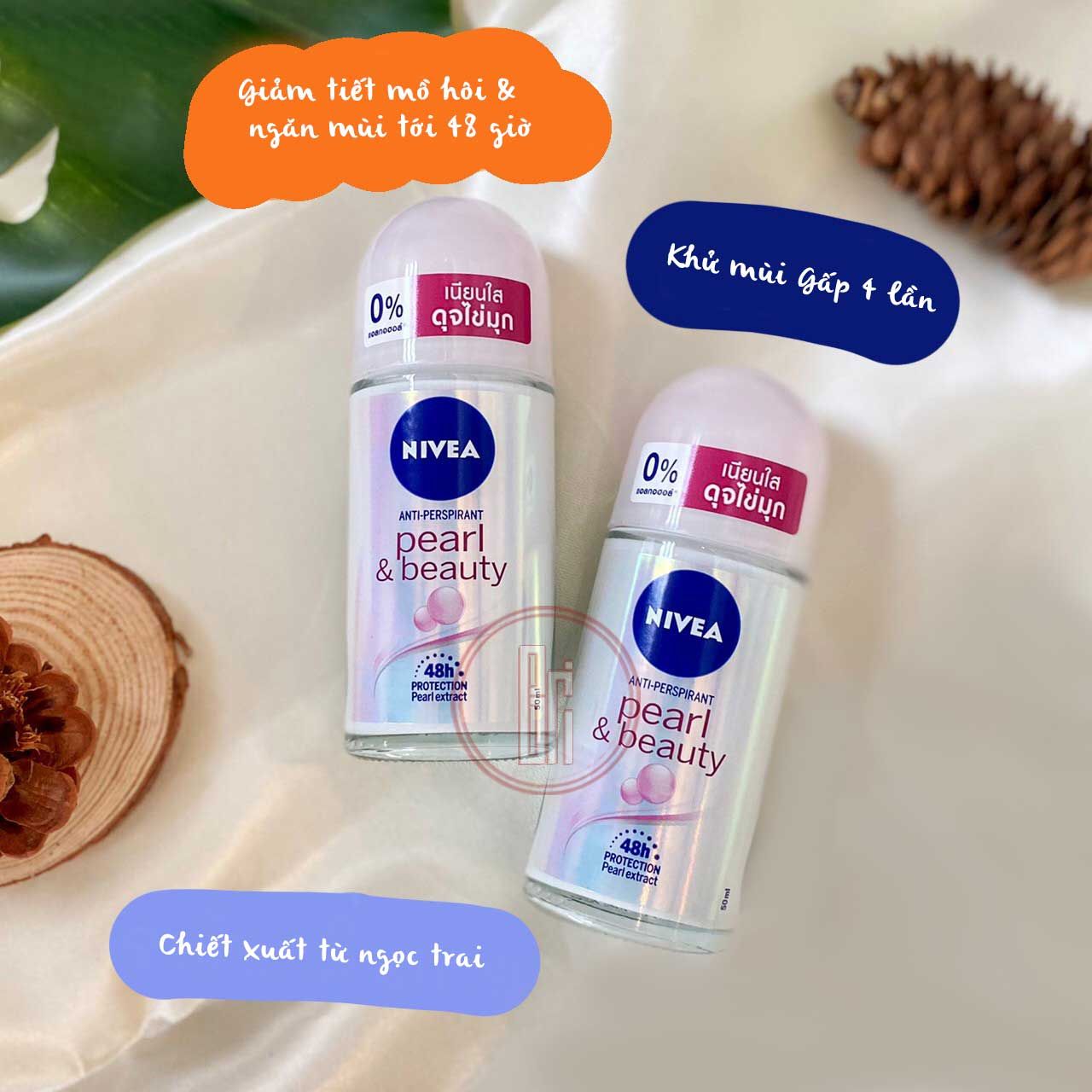 Lăn Ngăn Mùi NIVEA Pearl & Beauty Roll on Ngọc Trai Quyến Rũ (50ml)