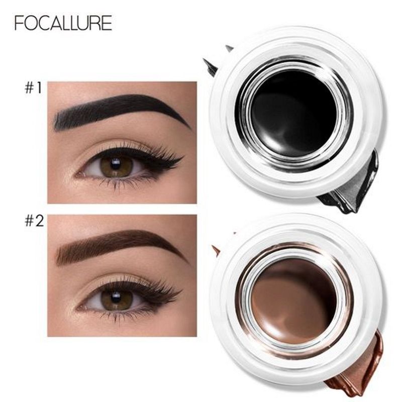 (Kèm Cọ) Gel Eyeliner Bền Màu Không Trôi FOCALLURE Stay Max Smooth Eyeliner Gel | FA-135