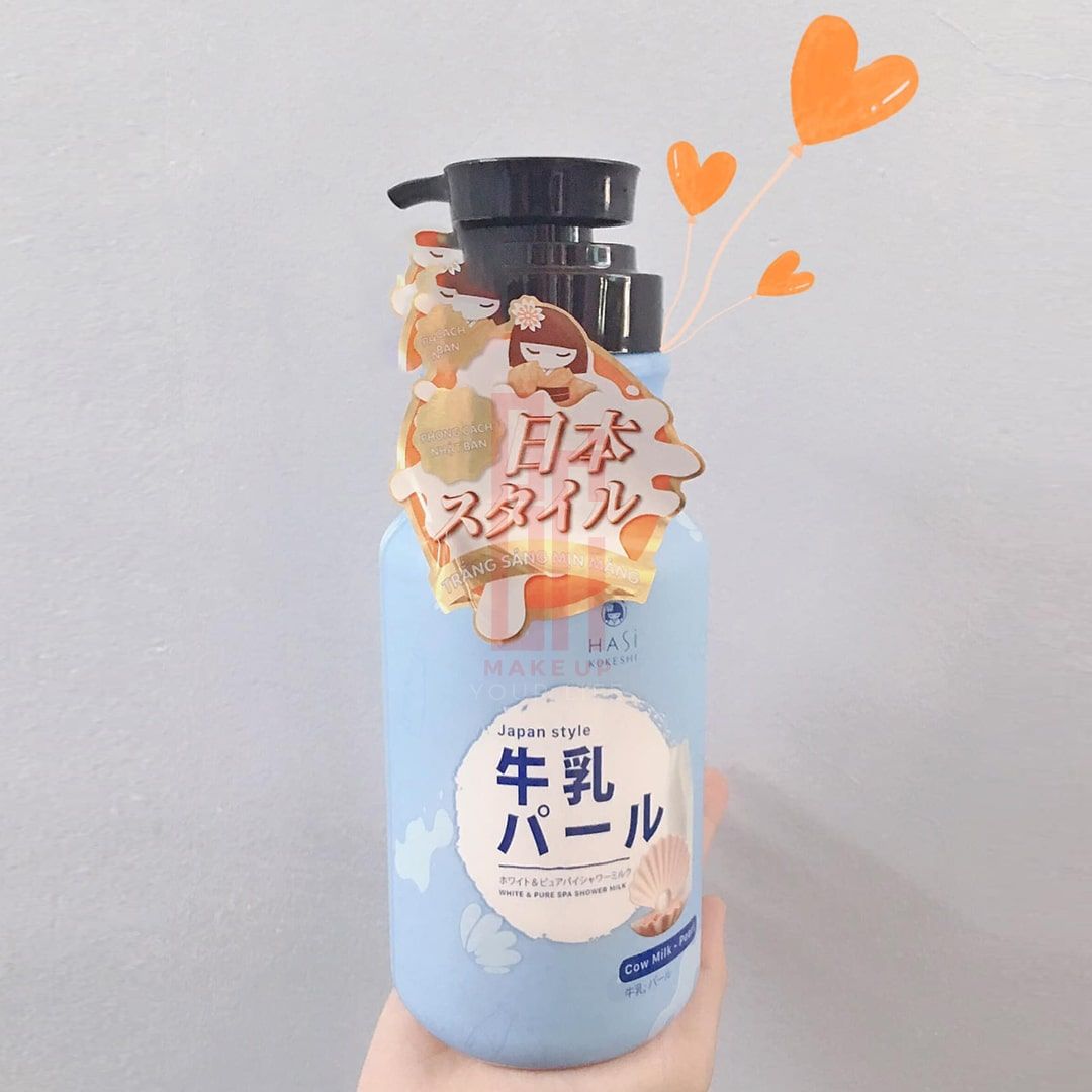 Sữa tắm trắng mịn da Hashi Kokeshi White & Pure Spa Shower Milk