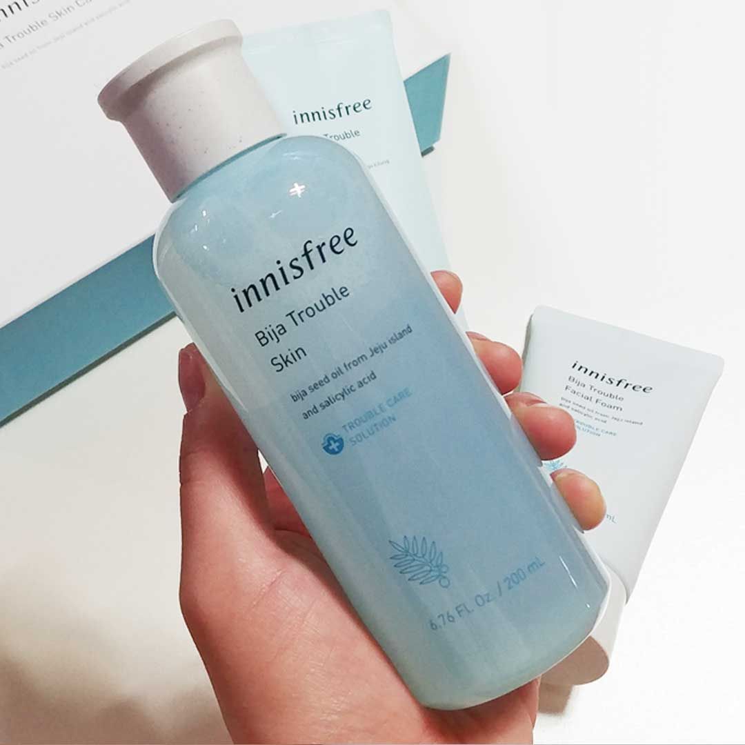 Nước Hoa Hồng Innisfree Bija Trouble Skin 200ml