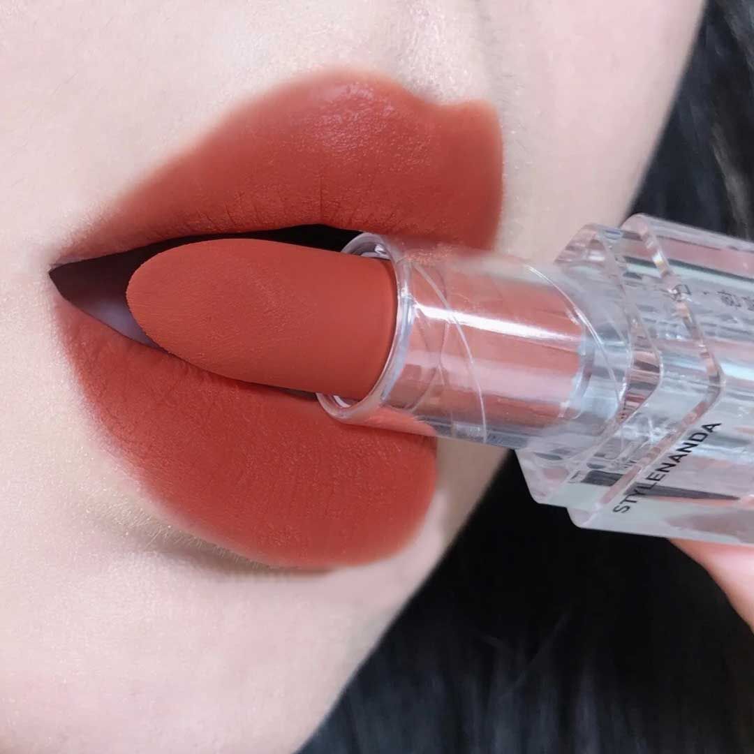  (Đủ Màu) Son Thỏi Siêu Lì 3CE Soft Matte Lipstick Vỏ Trong Suốt 