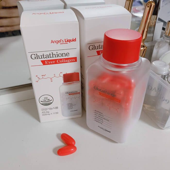 Viên Uống Trắng Da, Giúp Da Săn Chắc Angel's Liquid Glutathione Ever Collagen (35 Viên)