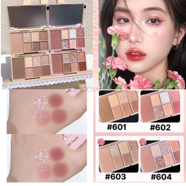  Bảng Mắt GOGO TALES Flower Blooming Eyeshadow Palette - Nội Địa Trung 