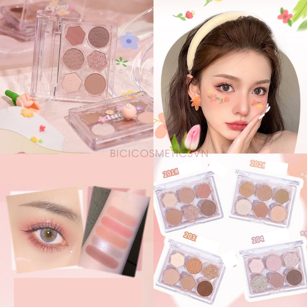 Bảng Phấn Mắt 6 Ô Lucky GOGO TALES Springfield Flower Eyeshadow Palette