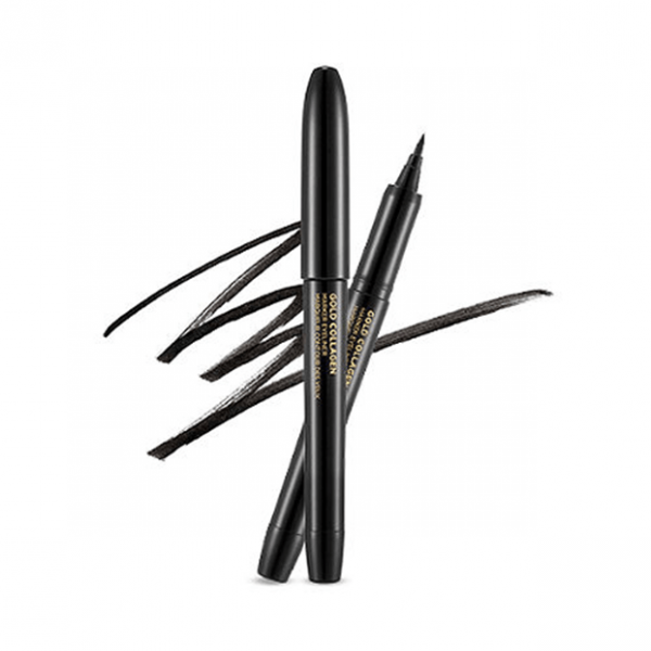 Bút Dạ Kẻ Mắt Gold Collagen Marker Eyeliner The Face Shop – #01Black