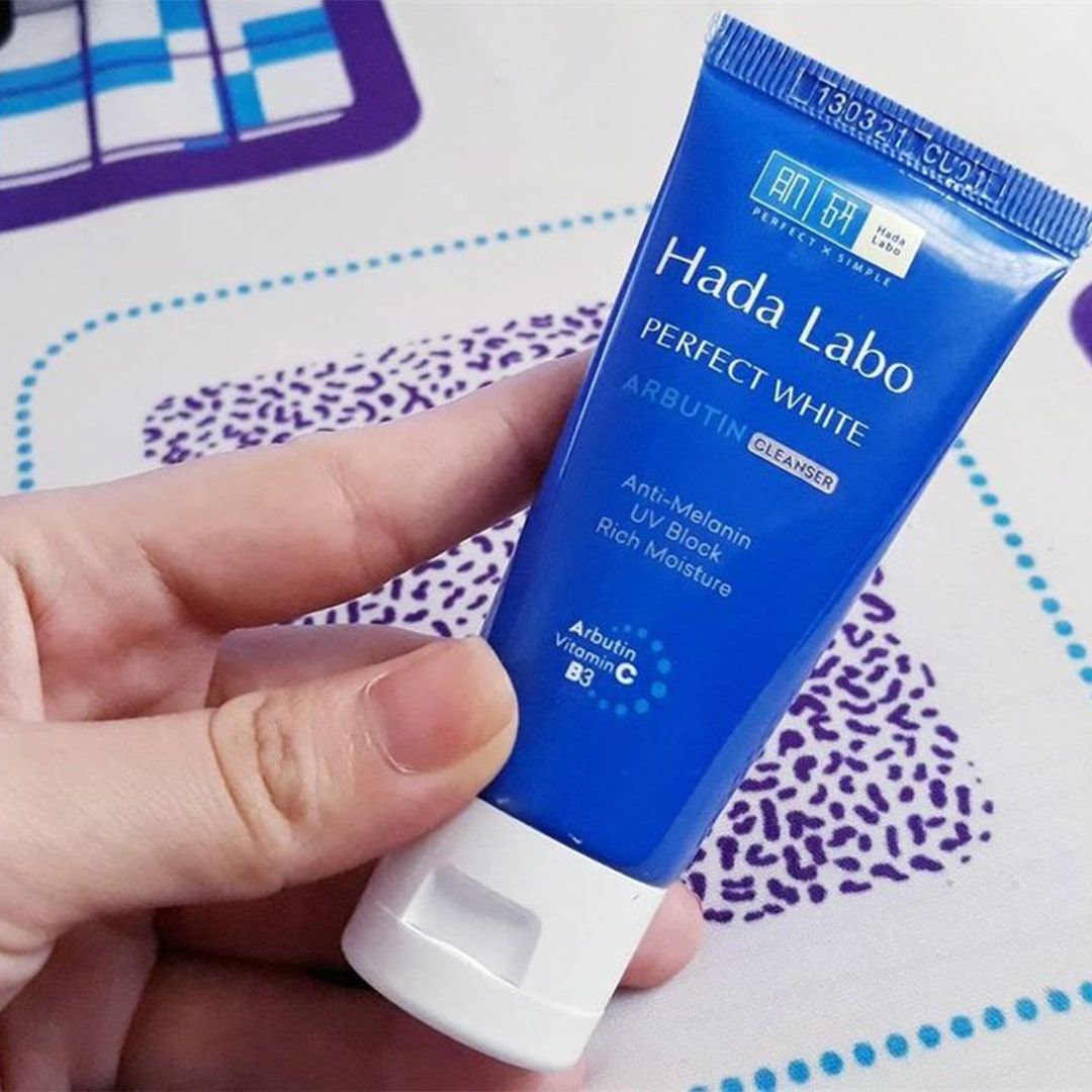Kem Rửa Mặt Dưỡng Trắng Hoàn Hảo Hada Labo Perfect White Arbutin Cleanser (không tích điểm)