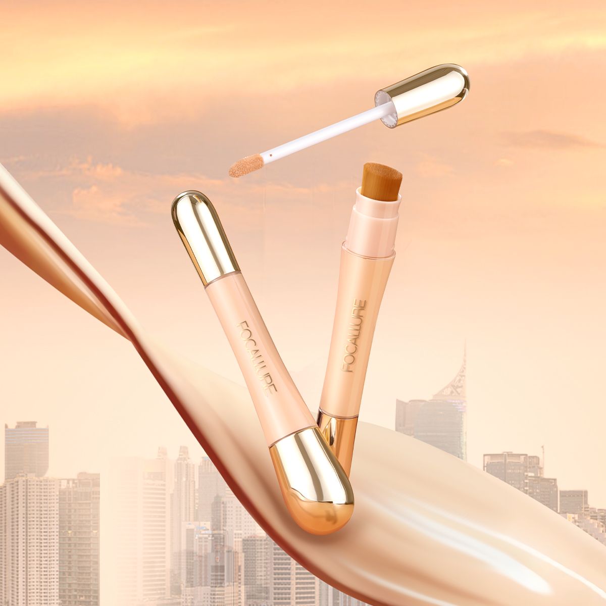  Che Khuyết Điểm Kèm Cọ Che Phủ Cao FOCALLURE Soft Matte Complete Concealer | FA230 